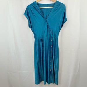 Vintage 50’s metallic blue dress